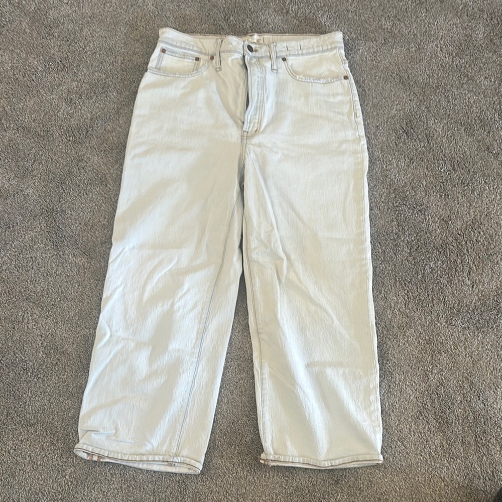 Madewell Acid wash blue wide-Leg Jeans